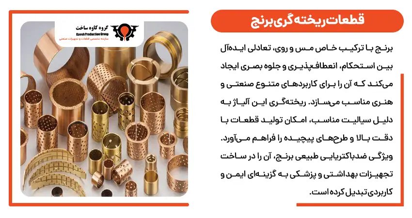 قطعات ریخته گری برنج